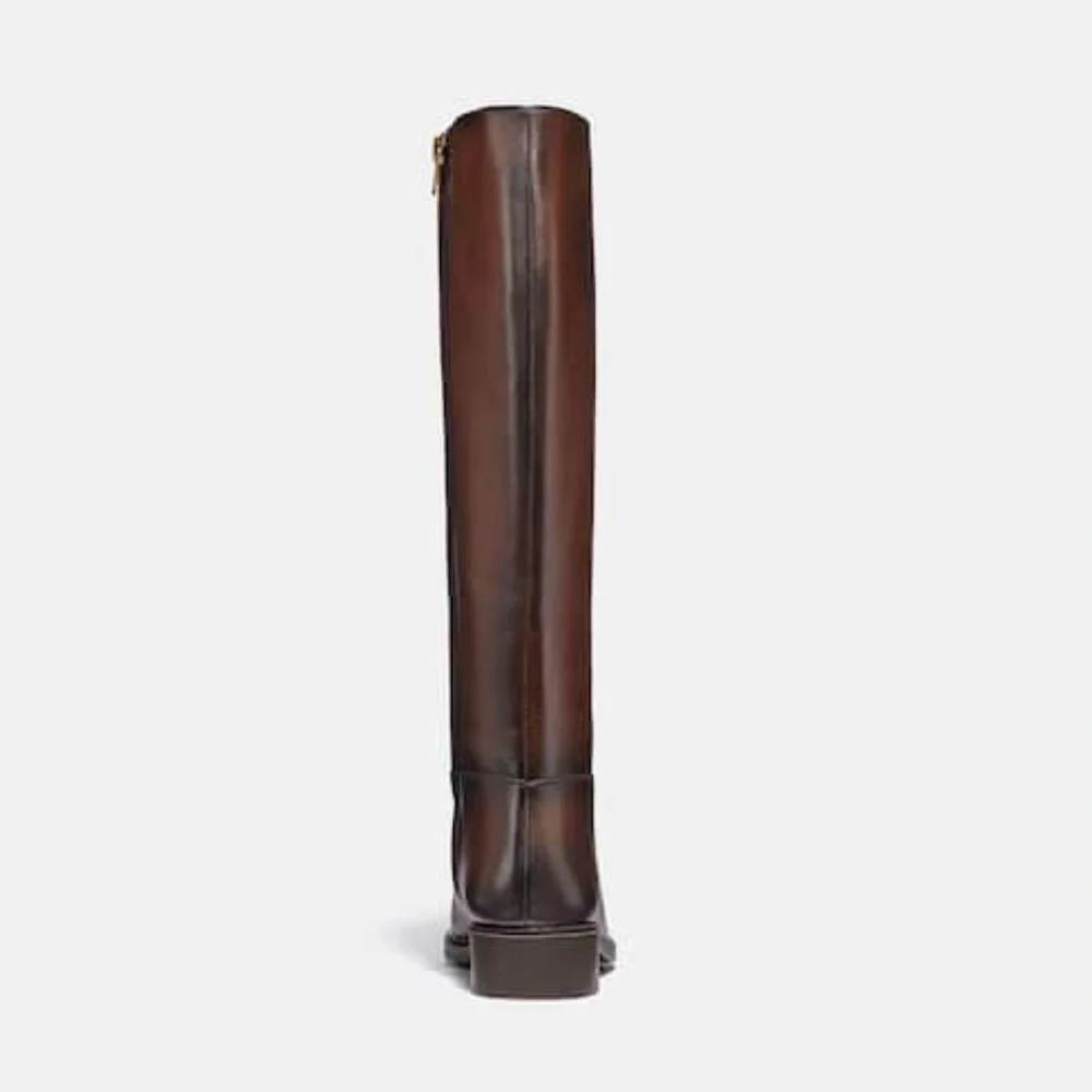 Coach Rilee Long Riding Boot In Walnut Brown New In Box - Picture 3 of 3